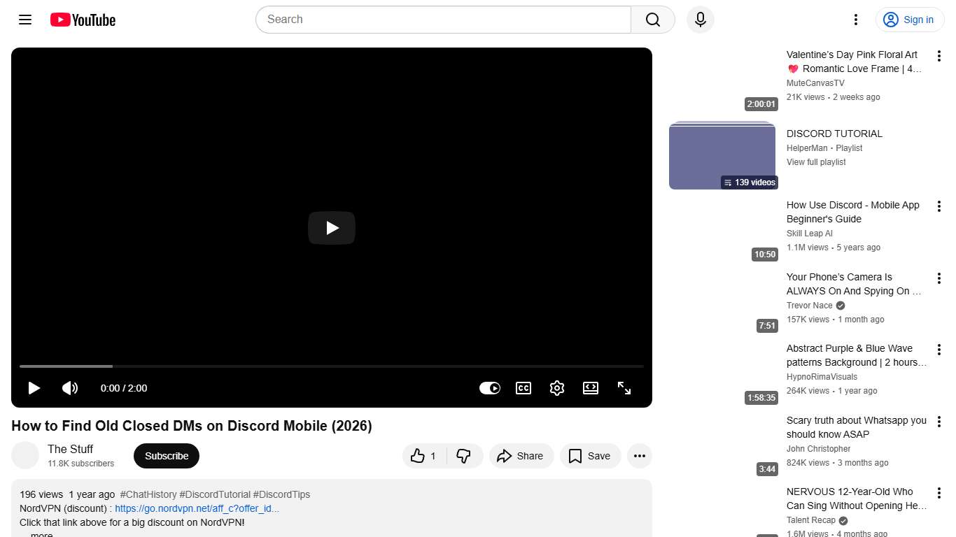 How to Find Old Closed DMs on Discord Mobile (2026) - YouTube